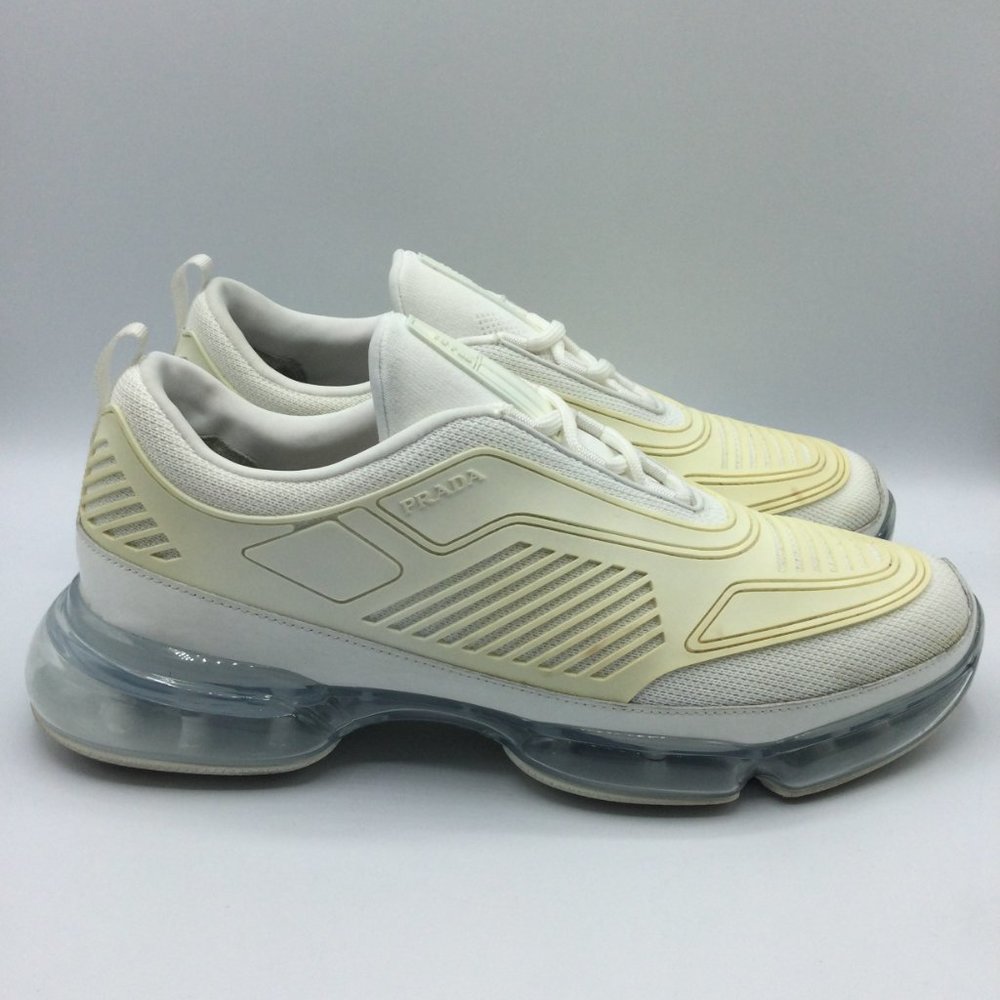 Prada Cloudbust Air Technical Sneakers Mens UK 8 US 9 White 2EG298 - Picture 2 of 16